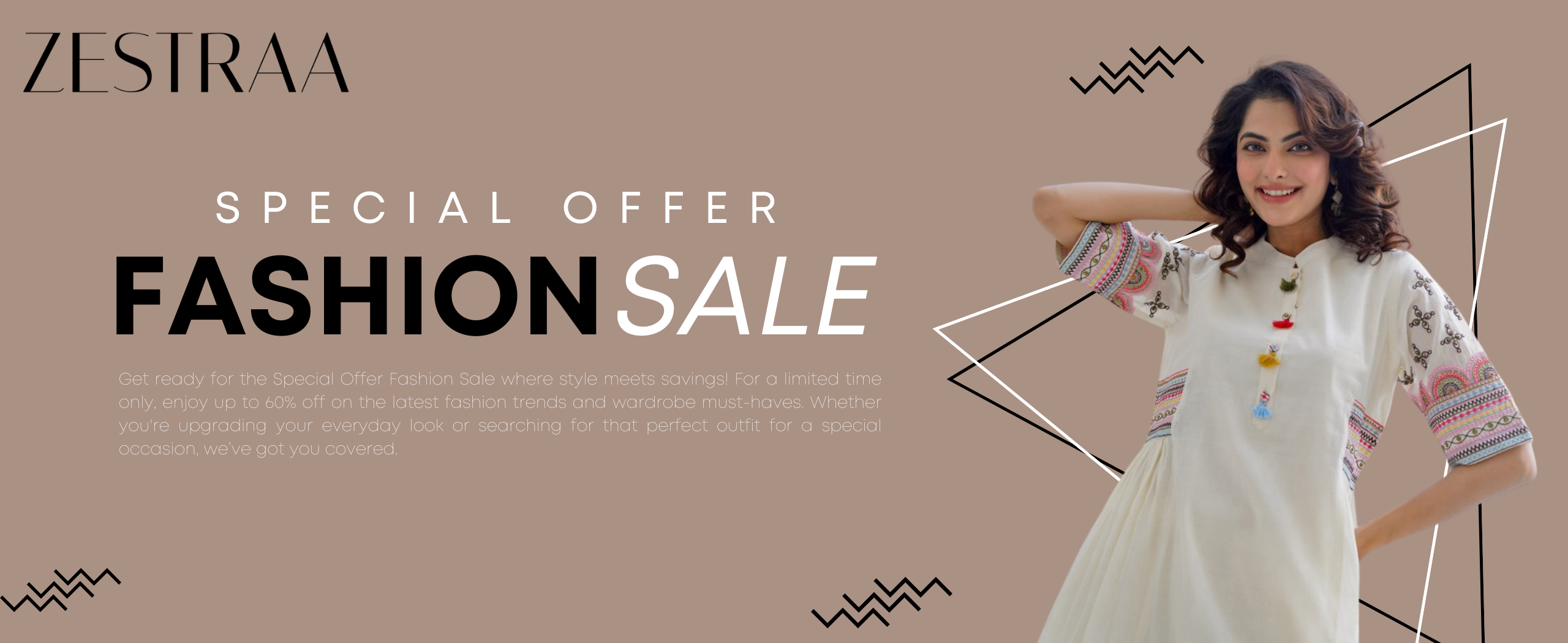 Get ready for the Special Offer Fashion Sale where style meets savings! For a limited time only, enjoy up to 60% off on the latest fashion trends and wardrobe must-haves. Whether you're upgrading (1)