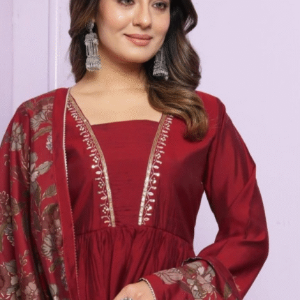 Handwork Kurti Pant Dupatta set