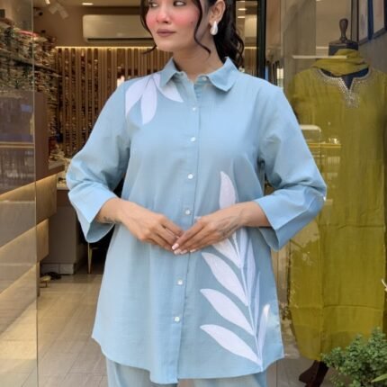 VIZNIA Shirt pattern Cord SET